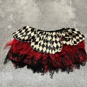 Amscan Harley Quinn Tutu Skirt Womens Costume Plaid